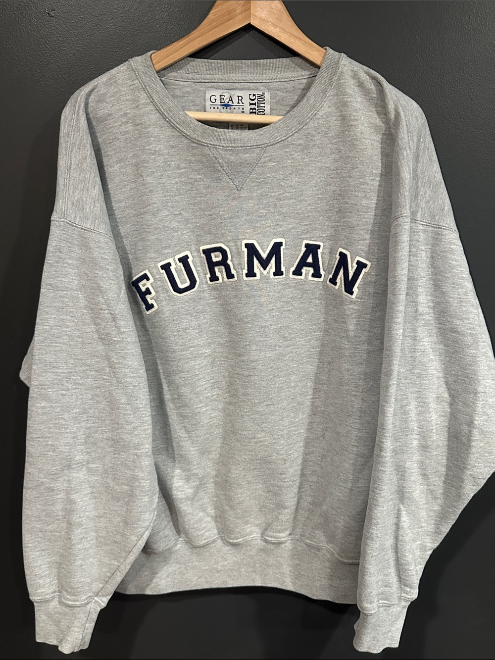 Gear For Sports Gray Furman Crewneck Sweatshirt